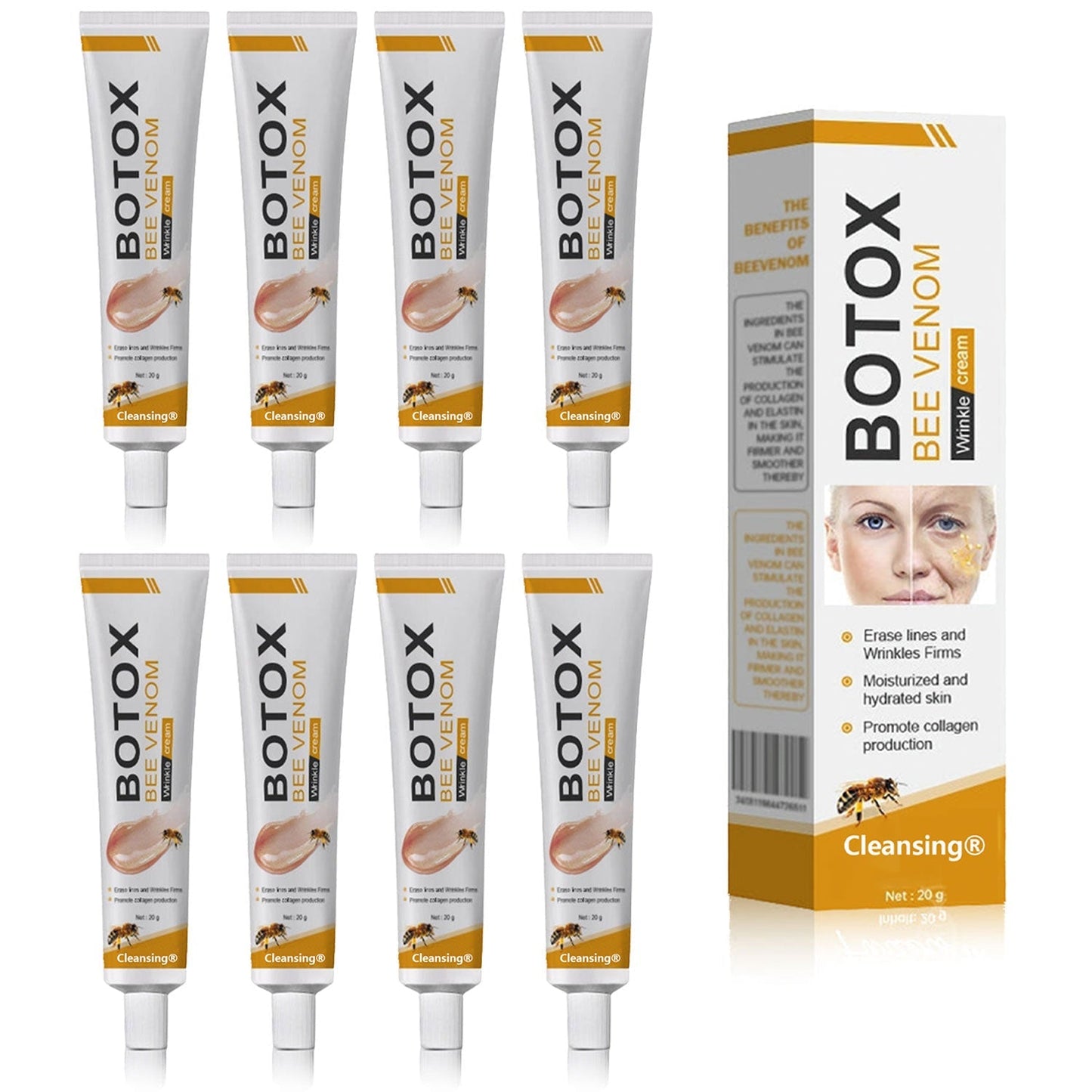 Crema Solaryra® para eliminar arrugas con veneno de abeja y botox (fabricada y enviada desde EE. UU.)