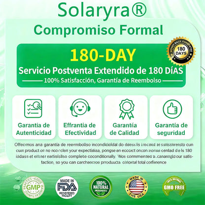 Solaryra® GLP-1 20 en 1 Suplemento Adelgazante (Resultados Visibles en 7 Días) ayuda a mejorar la obesidad, la salud cardiovascular, la diabetes, la salud intestinal, los problemas articulares, una piel más firme y un aumento de energía.-XA