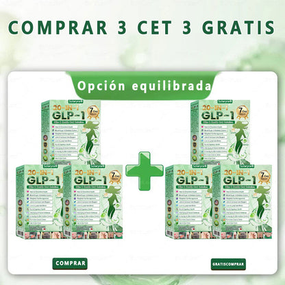 Solaryra® GLP-1 20 en 1 Suplemento Adelgazante (Resultados Visibles en 7 Días) ayuda a mejorar la obesidad, la salud cardiovascular, la diabetes, la salud intestinal, los problemas articulares, una piel más firme y un aumento de energía.-XA
