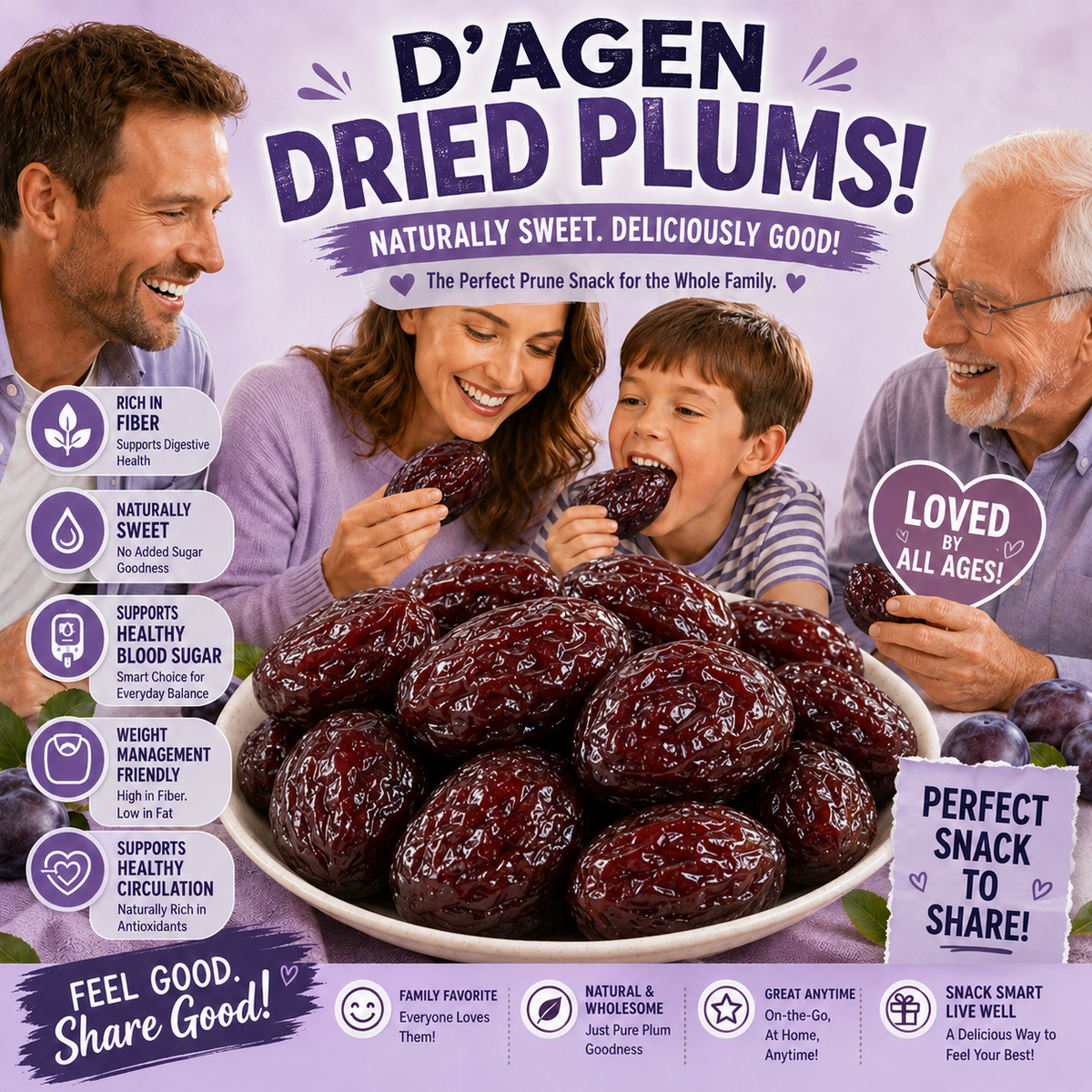 💡D’Agen Dried Plums – Naturally Sweet Support for Healthy Weight, Balanced Blood Sugar & Circulation-H1