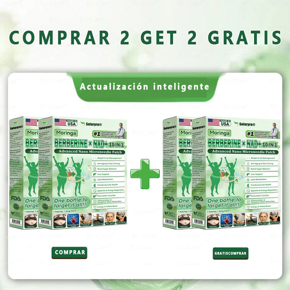 🇺🇸 𝐎𝐟𝐟𝐢𝐜𝐢𝐚𝐥 𝐔𝐒 𝐒𝐭𝐨𝐫𝐞 | 🧑‍⚕️ 🩺 𝑺𝐨𝐥𝐚𝐫𝐲𝐫𝐚® Moringa · Berberina × NAD+ 𝟏0 en 1 Advancedcd Nano Micron Patch - Todos los días, resultados visibles en 2 días-XA