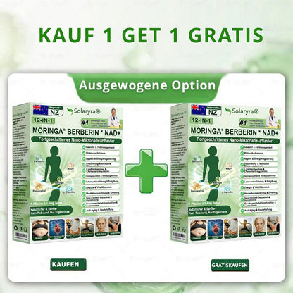 Offizieller Shop | Solaryra 12-IN-1 Moringa * Berberin * NAD+ Fortschrittliches Nano-Mikronadelpflaster (Palmenöl, 7-Tage-Palmenöl) Gegen Übergewicht, schlaffe Haut, Diabetes, Schlafapnoe und Gelen975854551454731kprobleme🎃-XA