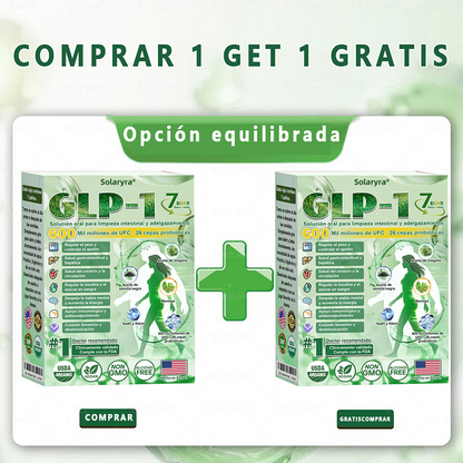 Solaryra® GLP-1 7-Day Intestinal Cleansing and Slimming Oral Liquid contiene 600 mil millones de probióticos vivos para ayudar con el control de peso, la digestión, el aumento de energía y la salud general. Resultados visibles en 7 días-ABB8