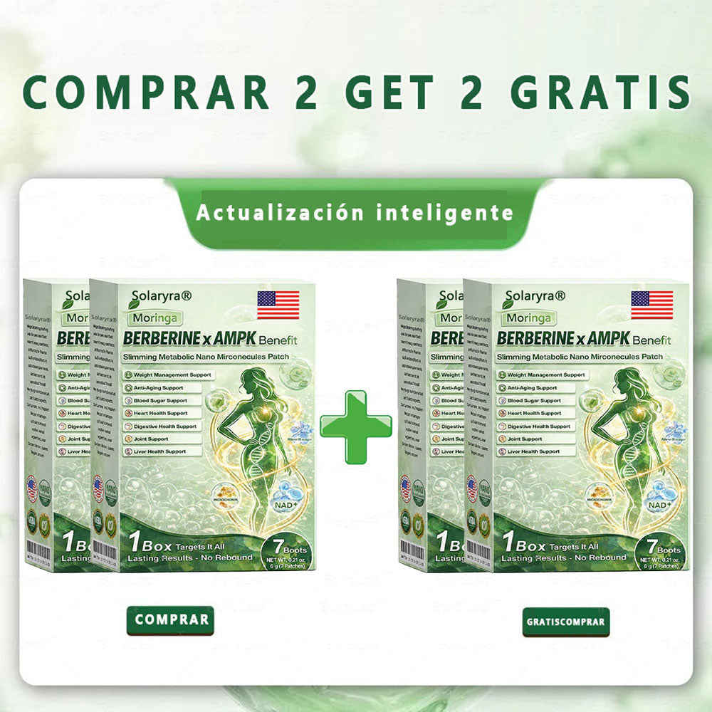 🔥Solaryra® Moringa × Berberina × AMPK Parche de nano microagujas adelgazante y metabólico de 8 beneficios 🇺🇸 Solo una vez al día · Cambios visibles en 7 días ✅ Para obesidad, piel flácida, diabetes, apnea del sueño, problemas articulares y más-XA