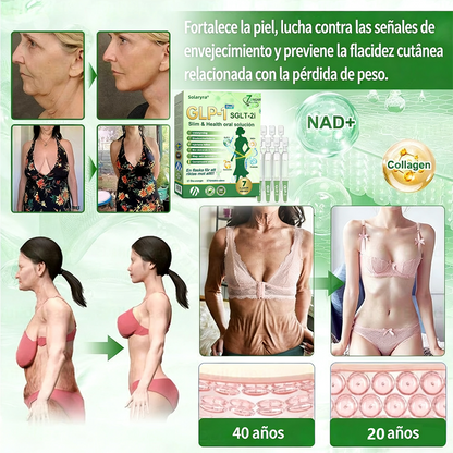 La solución oral para el peso y la salud Solaryra® GLP-1 + SGLT-2i favorece la pérdida de peso, mantiene la salud cardiovascular, mejora la diabetes, aborda la apnea del sueño, promueve la salud intestinal, reafirma la piel y proporciona energía.-XA