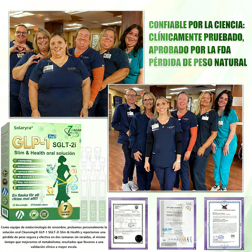 La solución oral para el peso y la salud Solaryra® GLP-1 + SGLT-2i favorece la pérdida de peso, mantiene la salud cardiovascular, mejora la diabetes, aborda la apnea del sueño, promueve la salud intestinal, reafirma la piel y proporciona energía.-XA