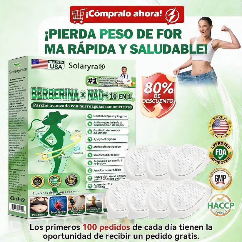 𝐎𝐟𝐟𝐢𝐜𝐢𝐚𝐥 𝐒𝐭𝐨𝐫𝐞® Moringa·Berberine × NAD+ 10-in-1 Nano Microneedle Patch – Daily, Visible Results in 7 Days ✅ For Weight, Skin, Diabetes & Joint Health 🗽-XA