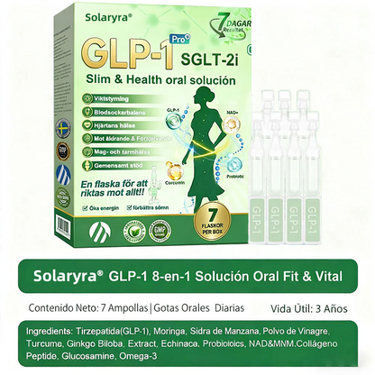 La solución oral para el peso y la salud Solaryra® GLP-1 + SGLT-2i favorece la pérdida de peso, mantiene la salud cardiovascular, mejora la diabetes, aborda la apnea del sueño, promueve la salud intestinal, reafirma la piel y proporciona energía.-XA