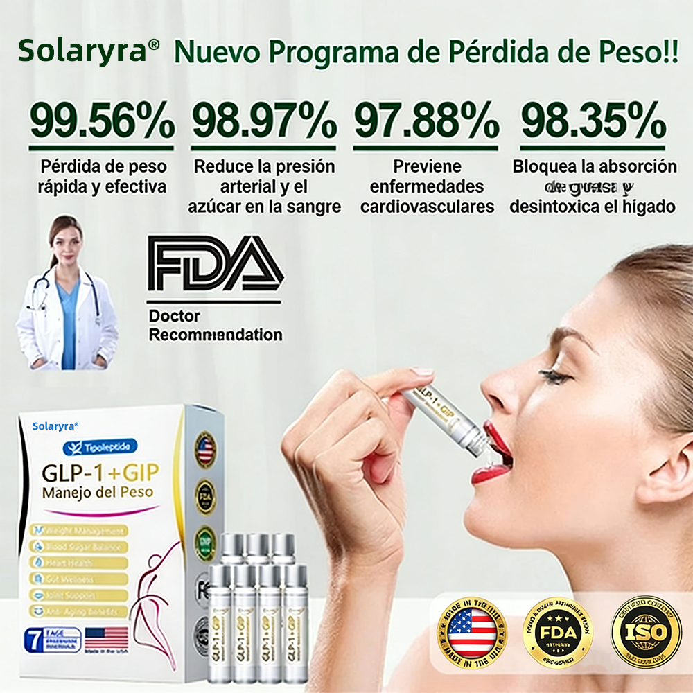 FDA | Tienda oficial de EE. UU. — Solución oral Solaryra® Telportide, solución de doble acción para bajar de peso con GIP y GLP-1, un frasco al día, resultados en 7 días🛍️，Se envían aleatoriamente empaques nuevos y antiguos-ABB8
