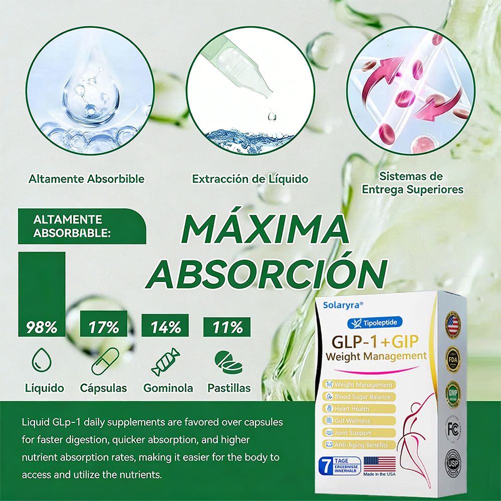 FDA | Tienda oficial de EE. UU. — Solución oral Solaryra® Telportide, solución de doble acción para bajar de peso con GIP y GLP-1, un frasco al día, resultados en 7 días🛍️，Se envían aleatoriamente empaques nuevos y antiguos-ABB8