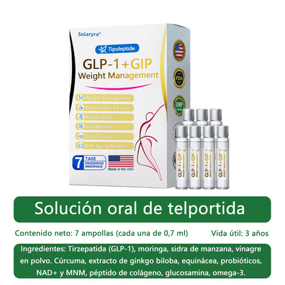 FDA | Tienda oficial de EE. UU. — Solución oral Solaryra® Telportide, solución de doble acción para bajar de peso con GIP y GLP-1, un frasco al día, resultados en 7 días🛍️，Se envían aleatoriamente empaques nuevos y antiguos-ABB8