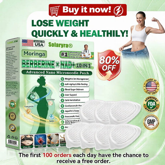 𝐎𝐟𝐟𝐢𝐜𝐢𝐚𝐥 𝐒𝐭𝐨𝐫𝐞® Moringa·Berberine × NAD+ 10-in-1 Nano Microneedle Patch – Daily, Visible Results in 7 Days ✅ For Weight, Skin, Diabetes & Joint Health 🗽-923