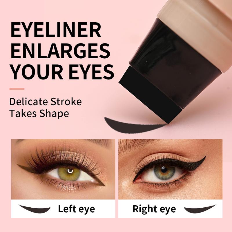 Rotating Winged Eyeliner Stamp Pen, Dual-Head Design for Precise Cat Eye &amp; Winged Liner, Waterproof Smudge-Proof Quick-Drying Formula, Long-Lasting Makeup for Busy Mornings &amp;Perfect Valentine’s Day Gift for Easy Cat Eye-ZZQ